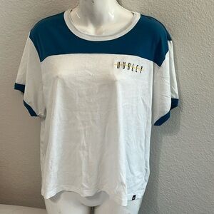 Color Block Hurley Crop Tee. Brand New W/O tags